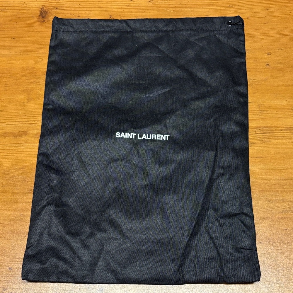 Saint‎ Laurent Black Storage Bag 14”x10”